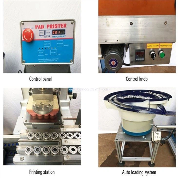 Automatic 1 Color Metal Caps Pad Printer