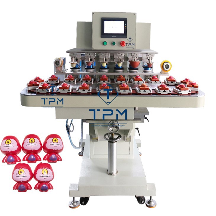 6 Color Pneumatic Semi-automatic Pad Printing